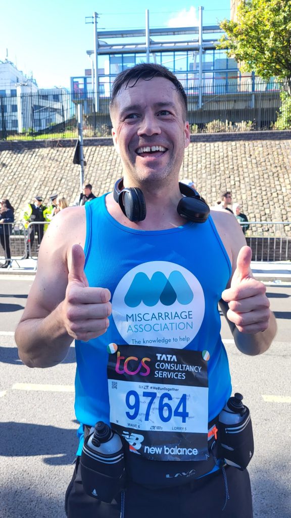 Conor ran in the 2022 London Marathon for the M.A