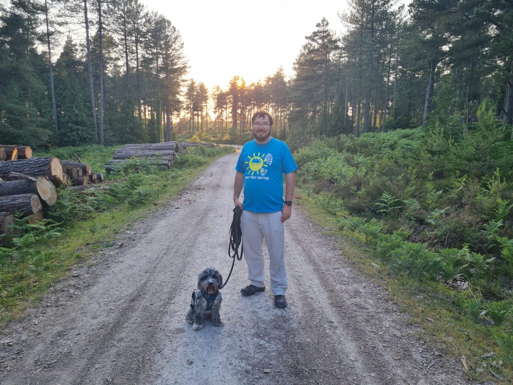 George walked 40 miles in June for Miles that Matter