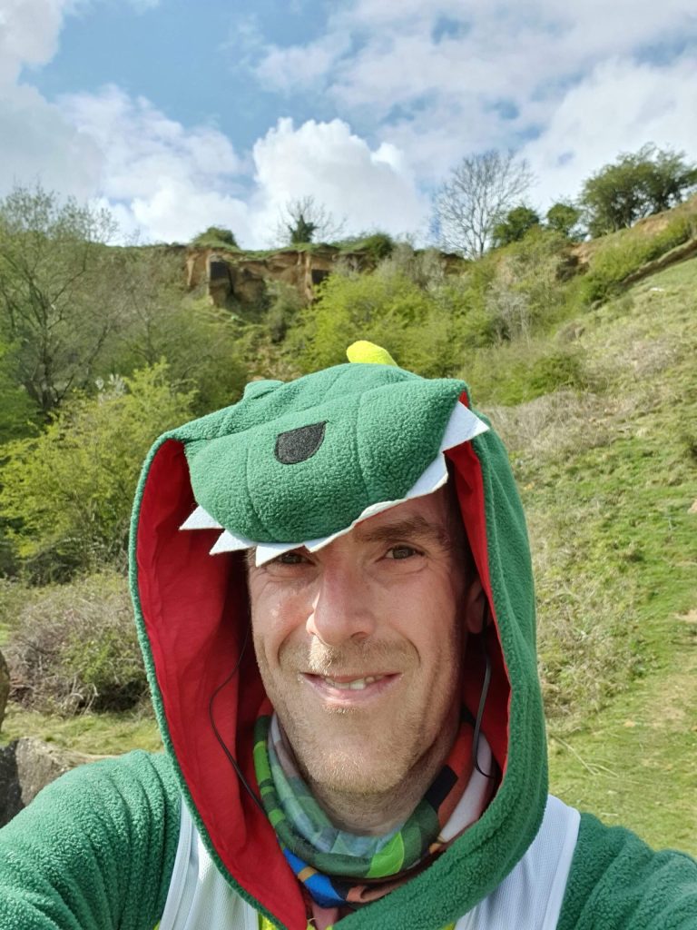 Russell took part in the virtual Royal Parks Half Marathon