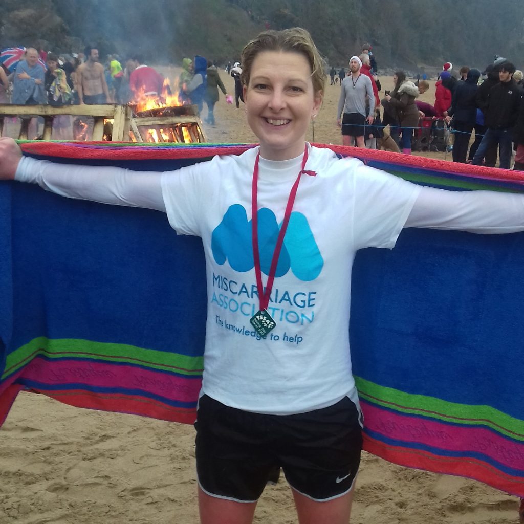 Siân’s winter sea swim