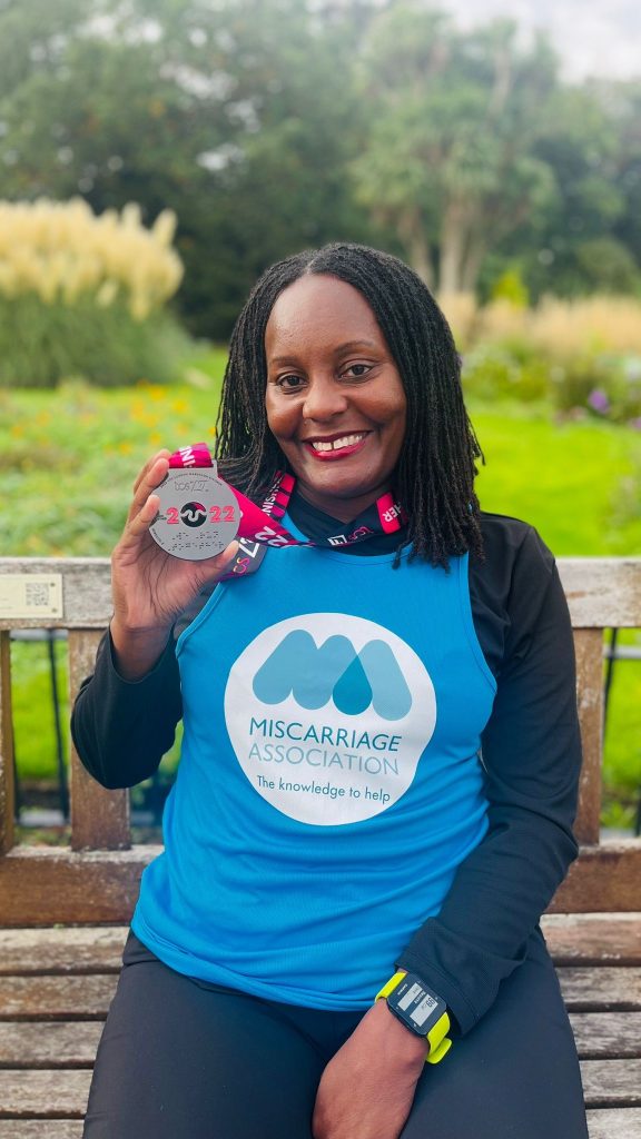 Tasha ran for the M.A in the 2022 London Marathon