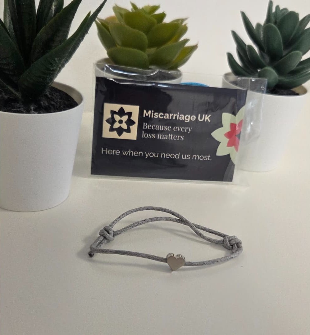 Miscarriage UK silver bracelet